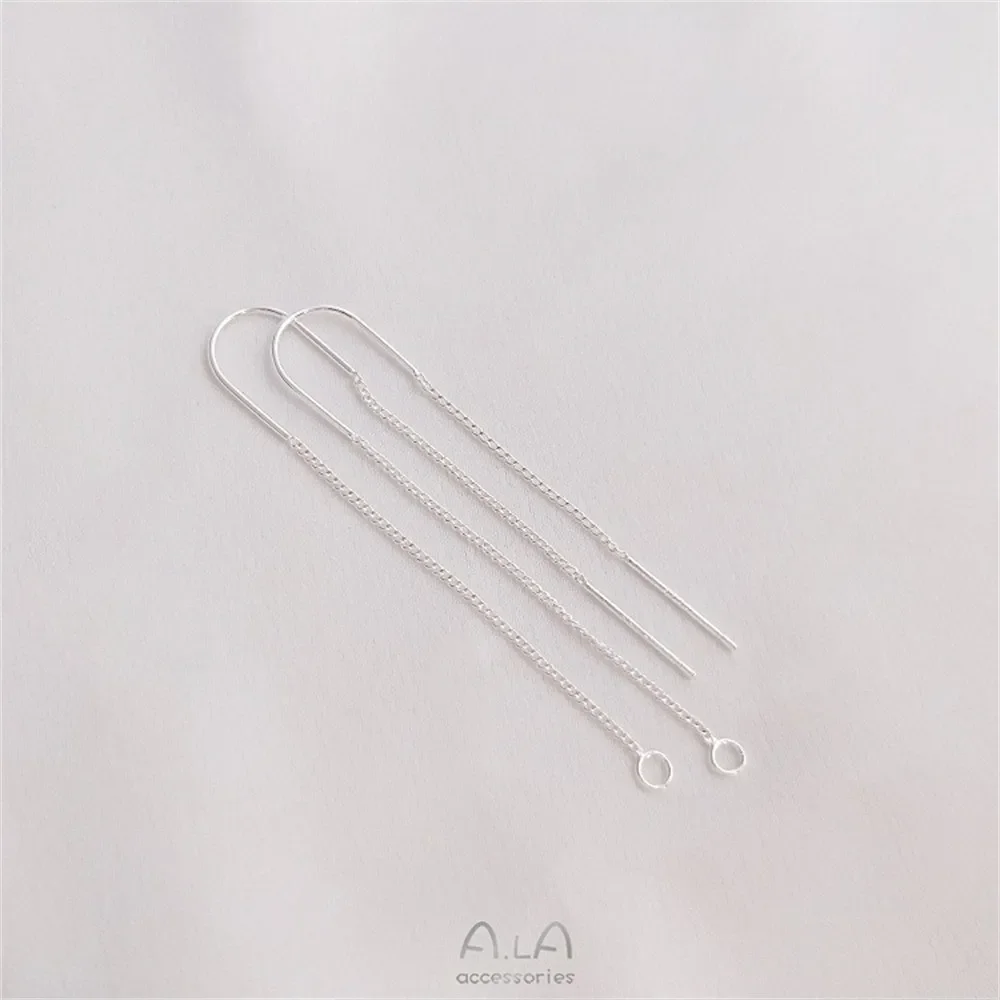 U-образные серьги из серебра 925 пробы серьги-иглы золота 14 карат 18 аксессуары для