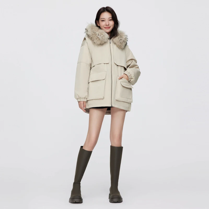 Женская зимняя пуховая куртка BOSIDENG