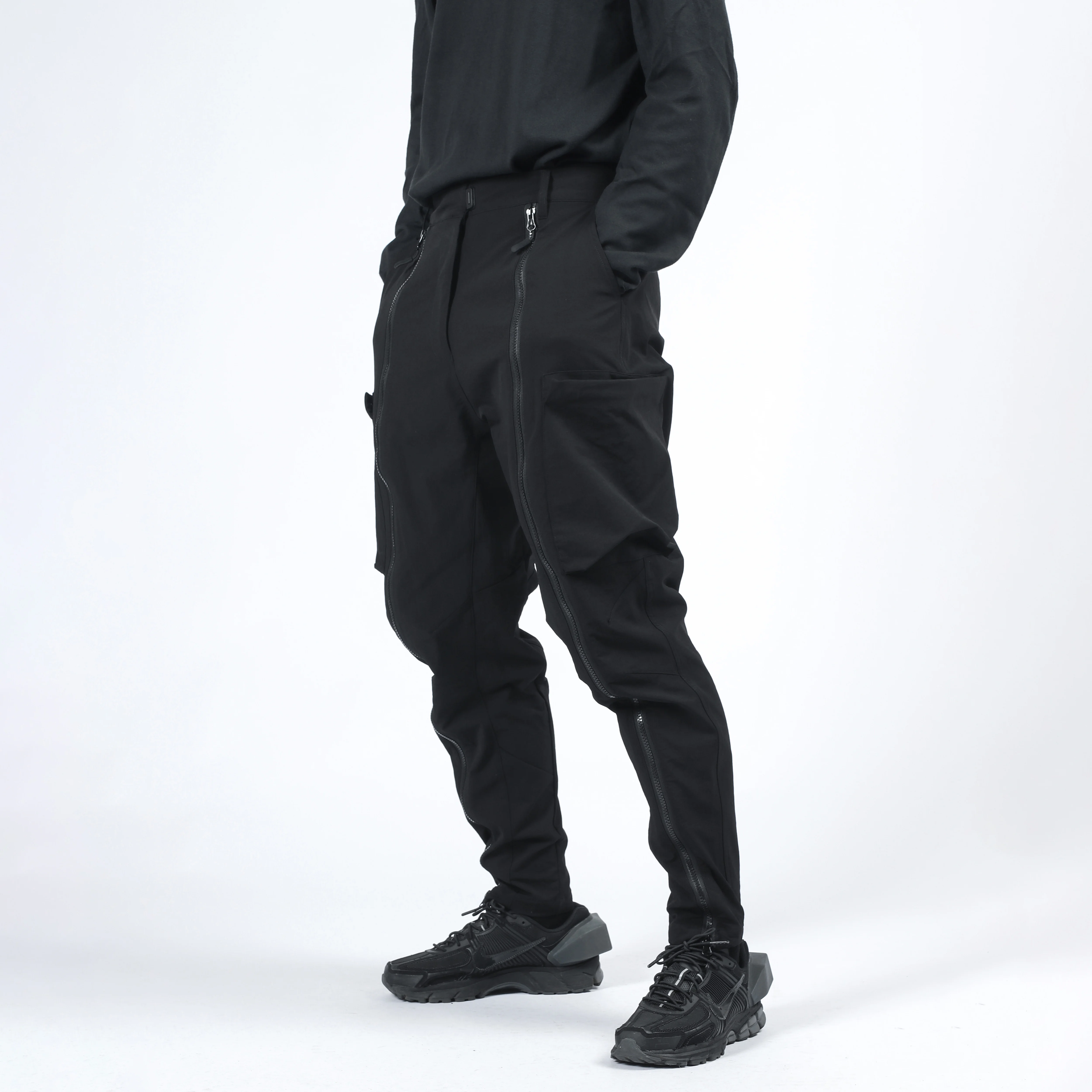 SILENSTORM 21AW Functional Pant Joggers cyberpunk Tactical Double Zipper Techwear Ninjawear Fashion Darkwear Trousers Streetwear
