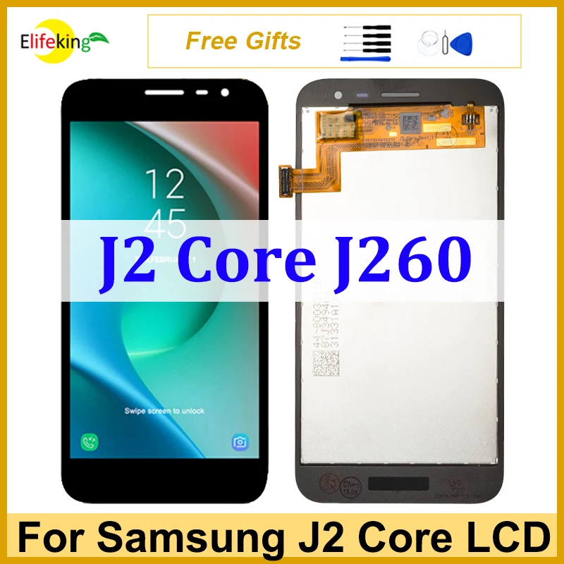 Экран 5,0 'для Samsung Galaxy J2 Core J260, ЖК-дисплей, сенсорный экран J260M J260YJ260F, дигитайзер в сборе, замена, ремонт