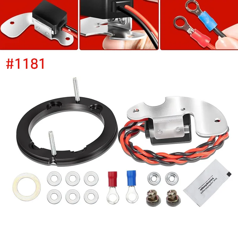 Комплект для преобразования электронного зажигания 1181 подходит PerTronix 8-Cyl одна