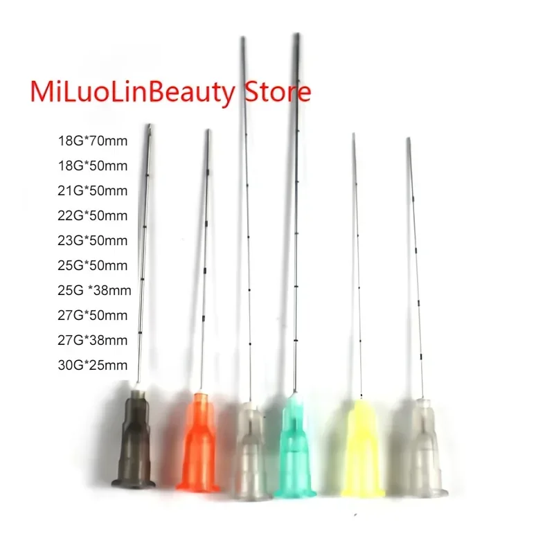 10 шт. заводская канюля с тупым кончиком тупые тонкие микроиглы для пирсинга