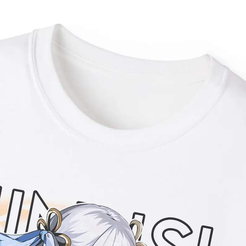 Wuthering волны Jinhsi рубашка футболка веер унисекс Ультра хлопок Футболка