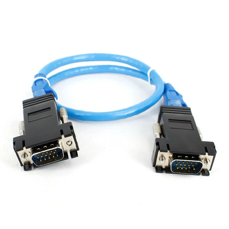 Переходник VGA Over Ethernet Cat5e/6 кабель к Rj45 адаптер 1080P HD 15 контактов Женский Сетевой
