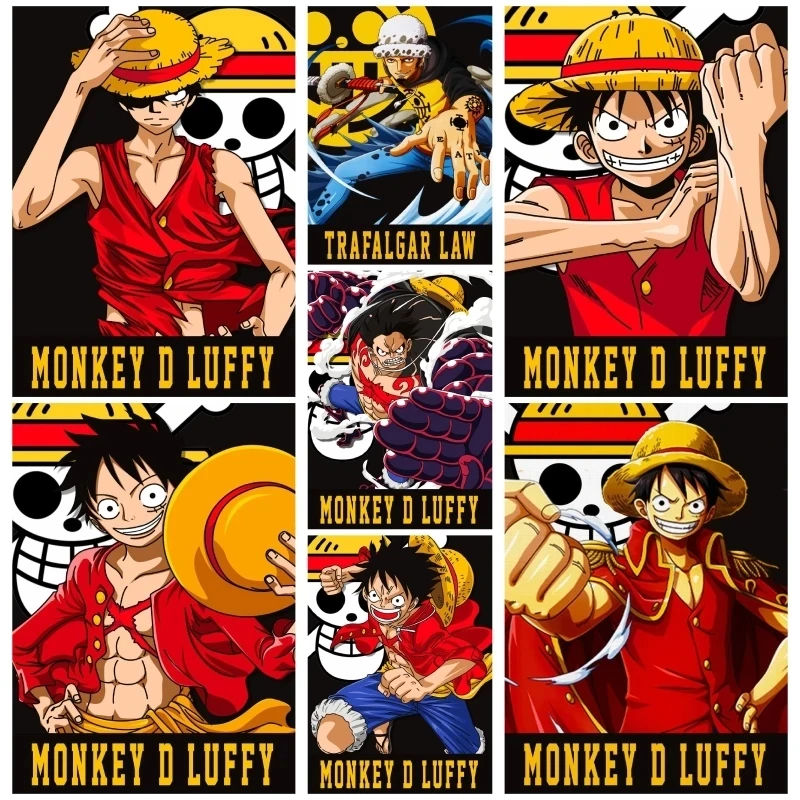 

Постер HD Pint One Piece Canvas Monkey D. Luffy настенная живопись Vinsmoke Sanji Модульная картина кровавое аниме домашний декор комнаты