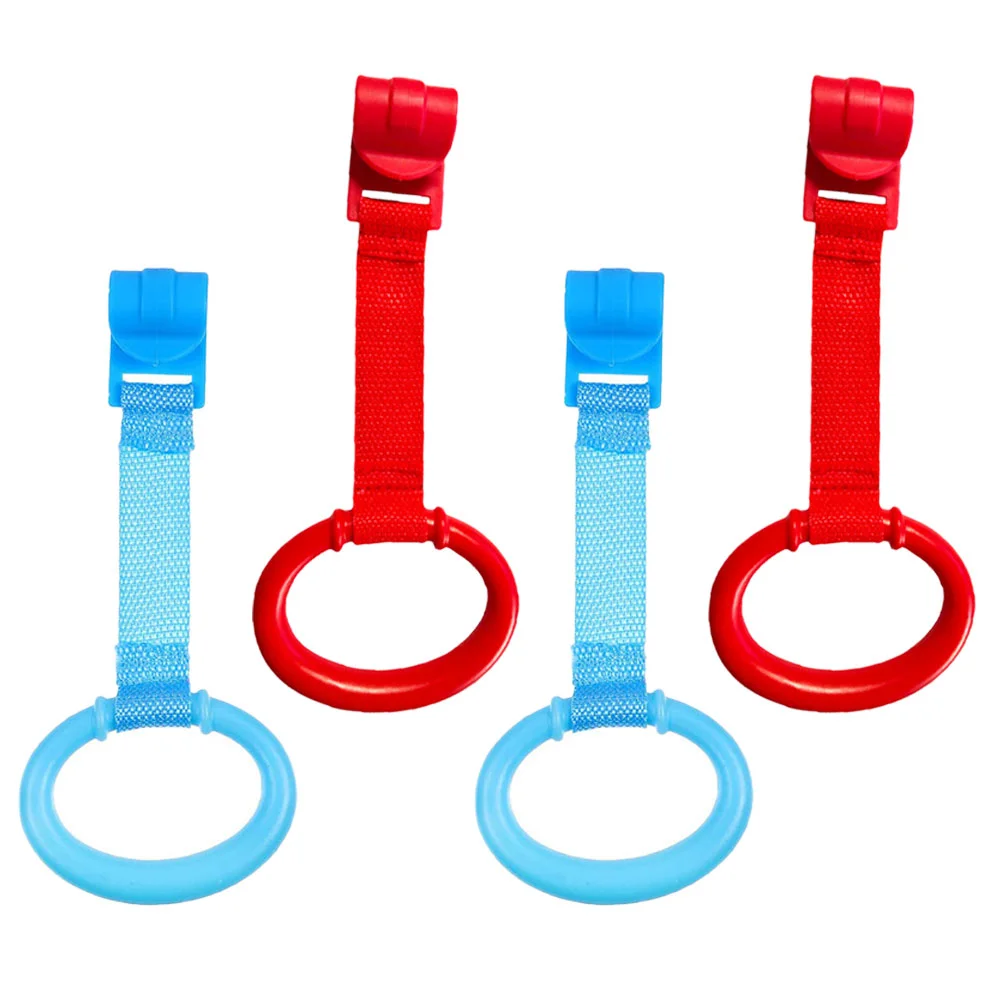 

Infant Supply Toddler Hand Pull Ring Baby Nursery Cot Crib Hanging Rings Bed Stand