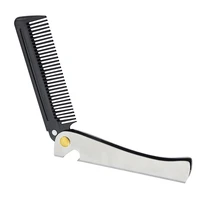 folding steel combs for men oil head portable beard combs for men comb product hair dropshipping hair combs foldable stylin