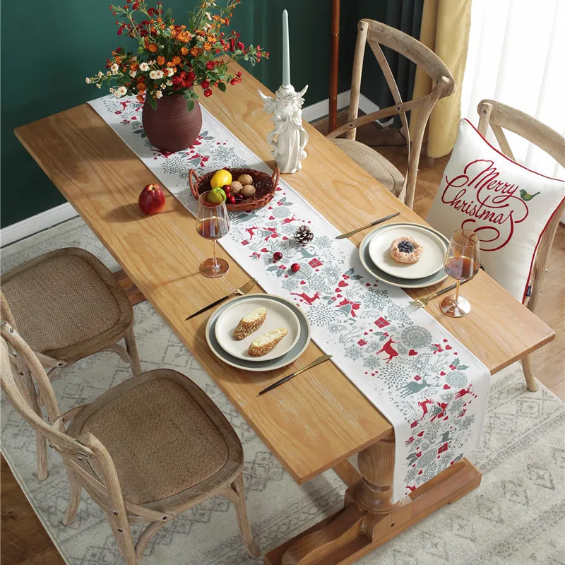 1 шт. Новогодняя Декоративная скатерть с рисунком ёлки |