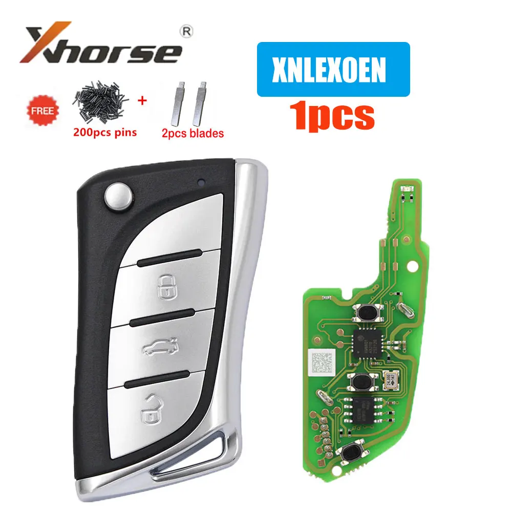 

1pcs/lot XHORSE XNLEX0EN VVDI Universal Wireless Remote Key for L-exus 3 Buttons Car Remote Key for VVDI Mini KEY Tool with Pins