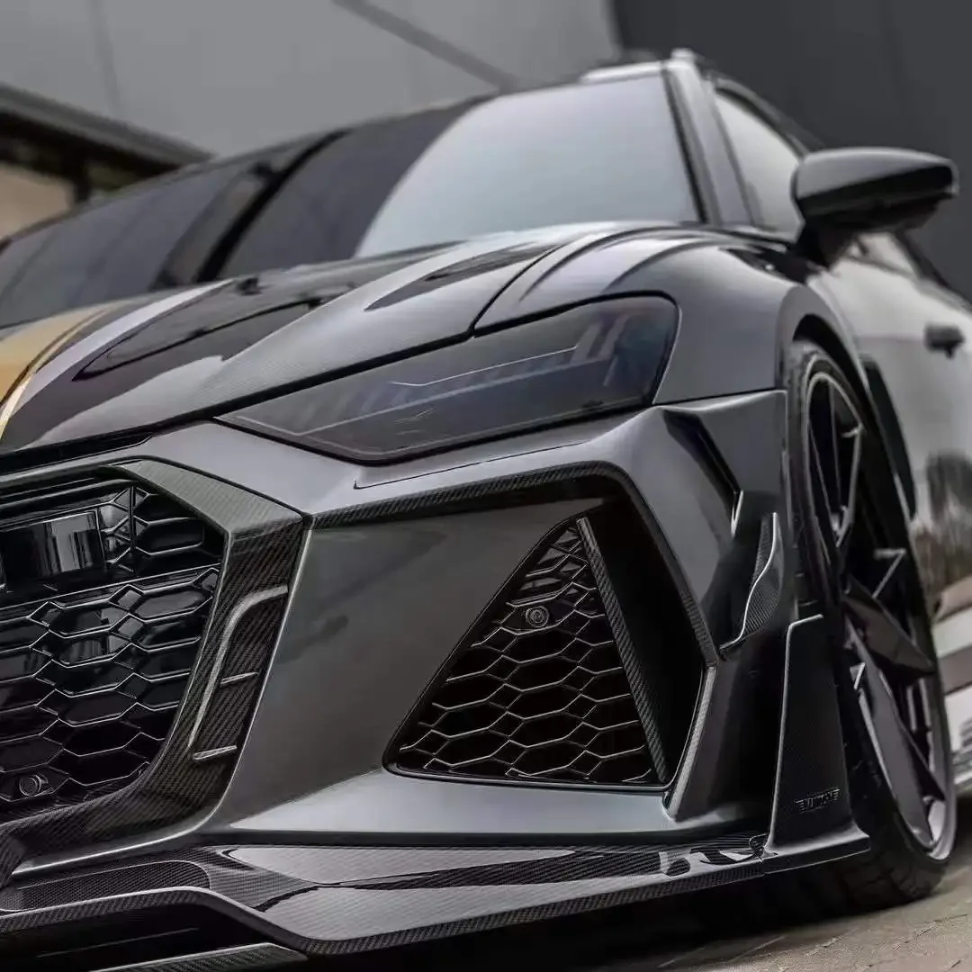 Комплект кузова из сухого углеродного волокна Runde высшего качества для Audi RS6 MSY