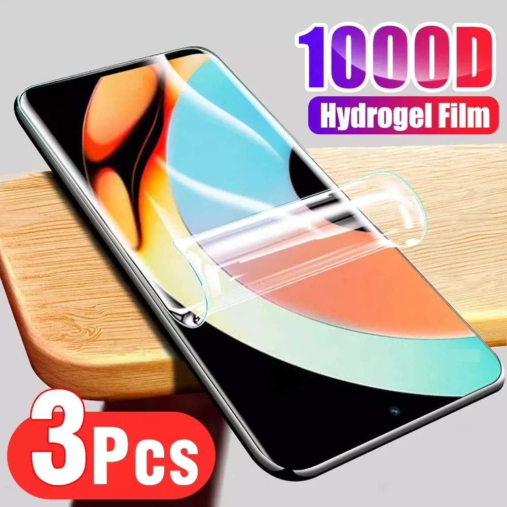 

3PCS For Realme GT Neo 2 3 3T 10 9i 9 Pro Plus Screen Protector Hydrogel Film Protective Phone Film For Realme 8i Narzo 50