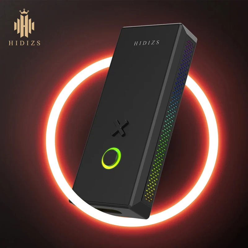 

Hidizs XO Hifi Usb C Dac Hi-Res Audio Hi Fi Converter Single-ended 3.5mm & Balanced 2.5mm MQA Dongle with RGB LED Lights