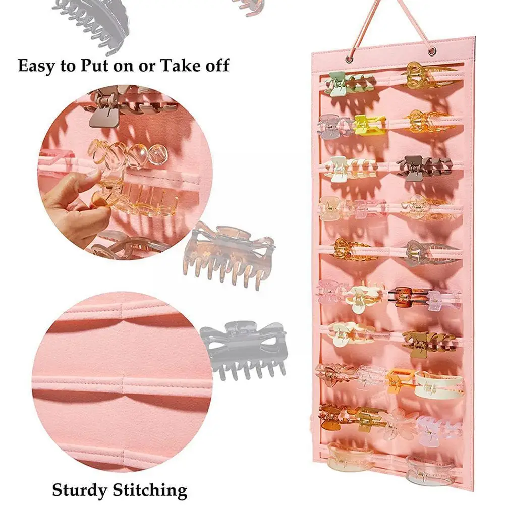 

Large Claw Clip Holder Organizer Hanging Claw Clip Organizer Wall-mount Hair Claw Stand Display Holder Storage For Women Gi W4g3