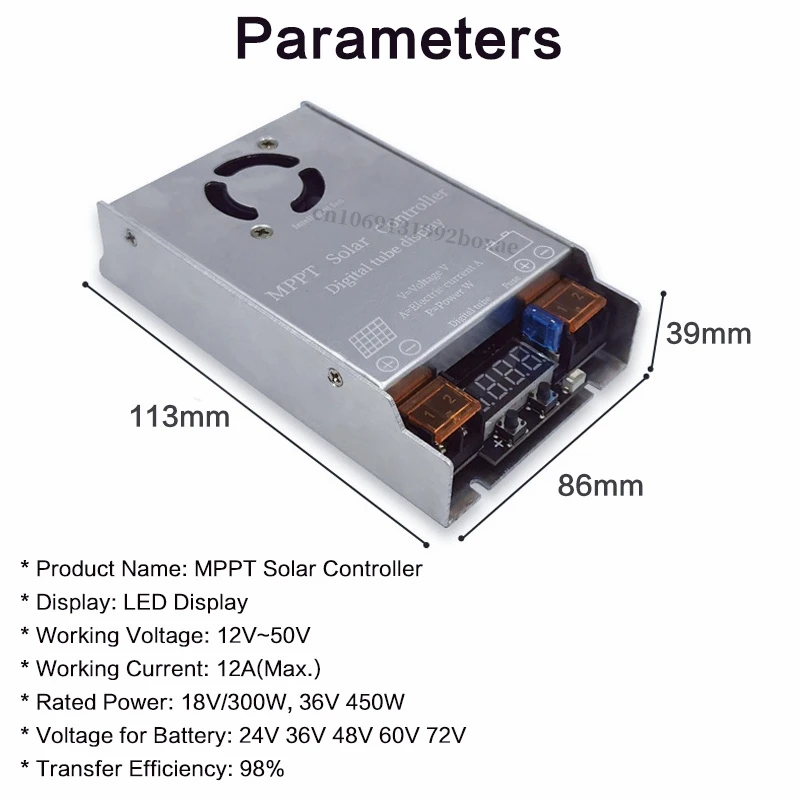 Регулятор заряда солнечной панели 24 В 36 48 60 в 72 450 Вт для