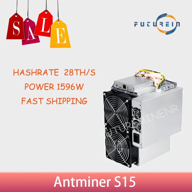 

Б/у Antminer S15 28T Bitmain ASIC Bitcoin Miner BTC с блоком питания