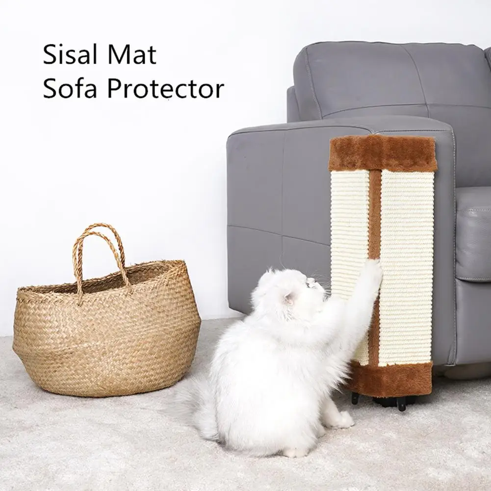 

Cat Scratch Board Sisal Scratcher Wear-resistant Claw Grinder Furniture Protector Pad Cat Play Toys