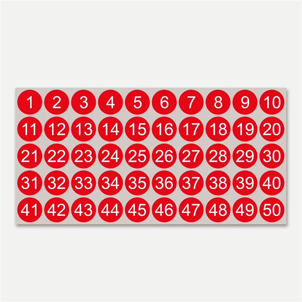 1-200 цифровая наклейка водостойкая круглая самоклеящаяся печать этикеток 1 дюйм