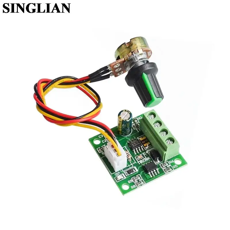 

1set PWM DC Motor Speed Regulator 1.8V 3V 5V 6V 12V 2A Speed Controller Switch Module 1803BW With Control Wire