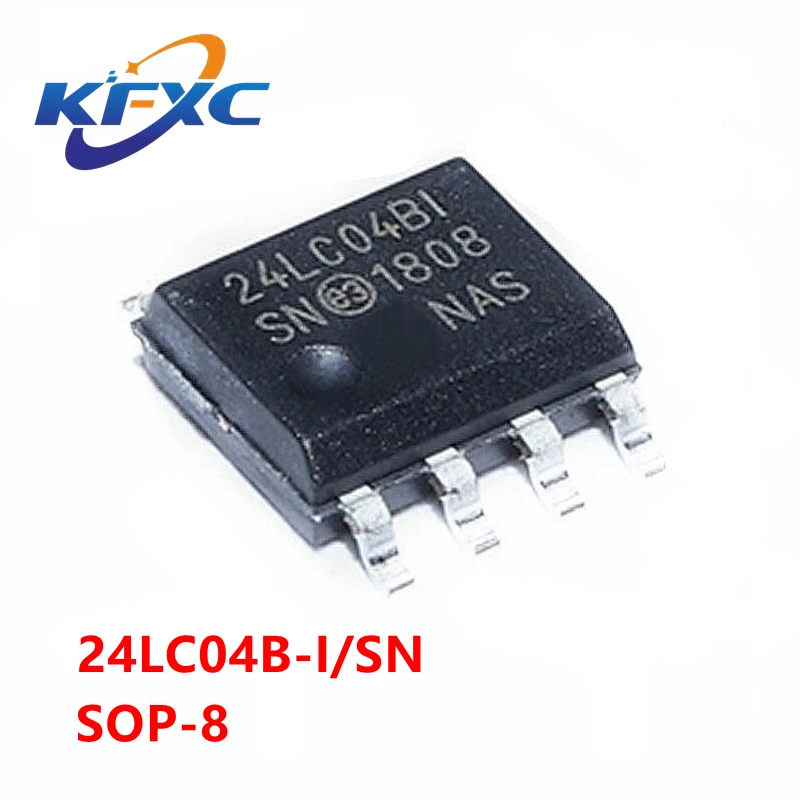 Запоминающее устройство 24LC04B SOP8 24LC04B-I/SN, новый оригинальный