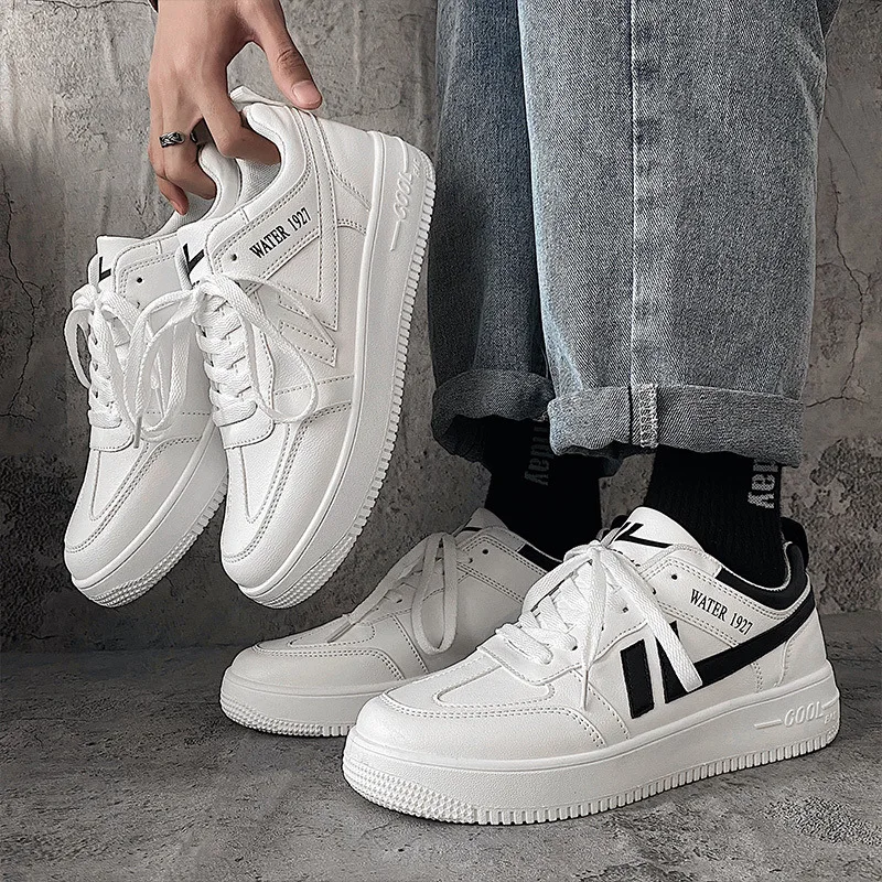 

Новинка Весна 2022 Мужская обувь Вулканизированная обувь Корейская версия трендовая Студенческая Повседневная универсальная увеличенная б...