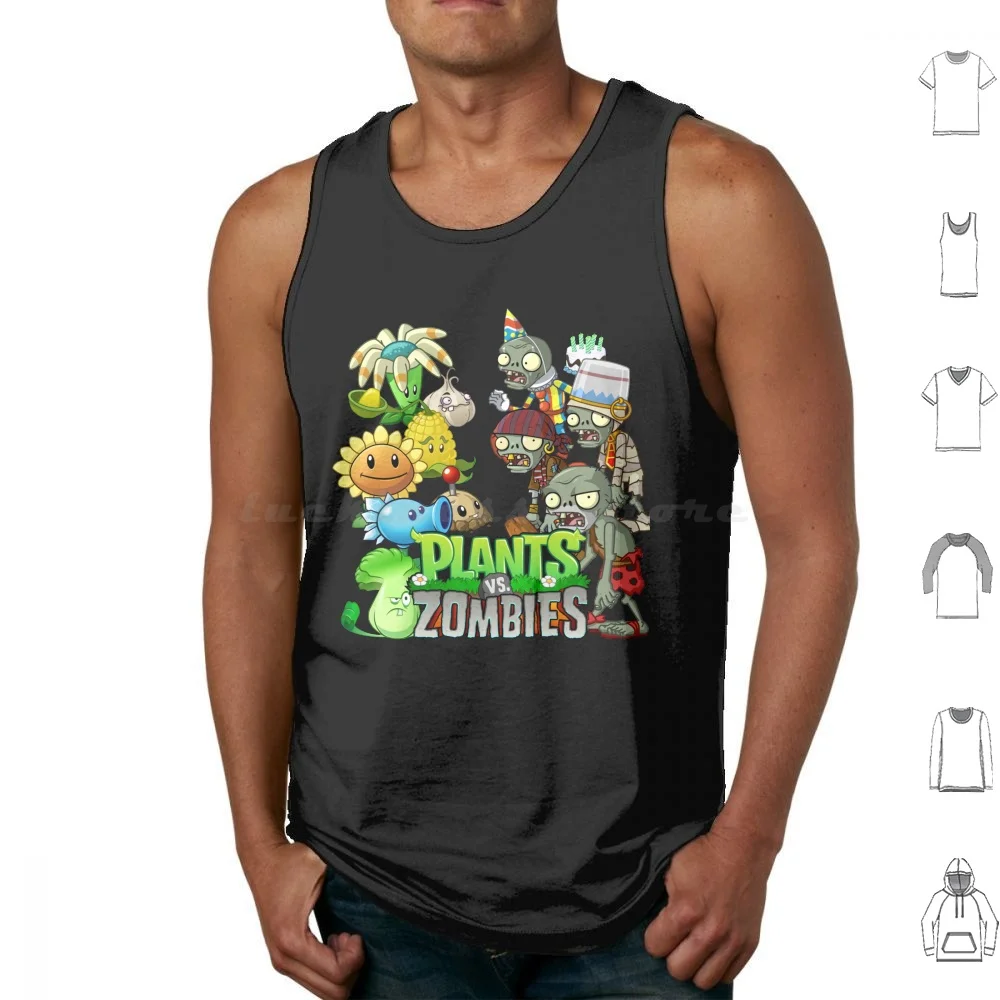 

Tank Tops Print Cotton Pvz Plants Vs Zombie Plants Vs Zombie 2 Kids Fashion Video Game Garden Warfare Plants