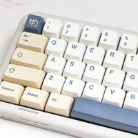 1 set mda soy milk theme key caps for cherry mx switch mechanical keyboard pbt dye subbed minimalist white keycaps mda