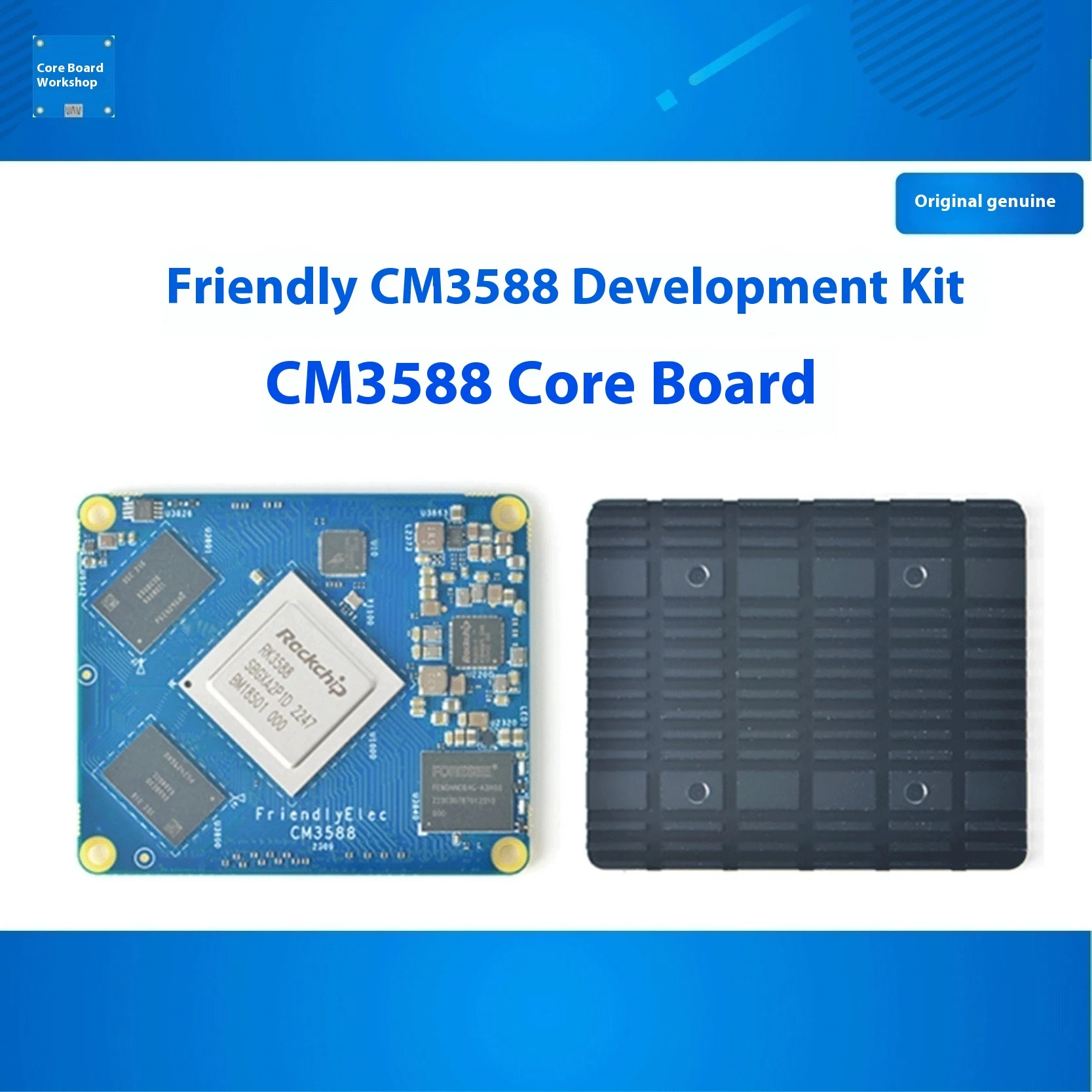 Фото Комплект материнской платы FriendlyELEC CM3588 Core, 2,5G Rockchip RK3588, макетная плата ЦПУ 4xPCIe3.0 4K/8K CM3588 NAS SDK Kit 4 NVMe HDMI IN №1