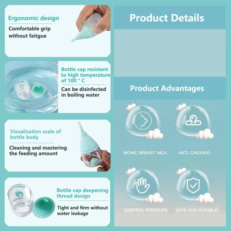 Бутылочка для ручного кормления новорожденных котят щенков и мелких животных.
