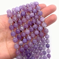 exquisite natural stone amethyst faceted beads 6 10mm charm fashion jewelry making diy necklace earrings bracelet accessories