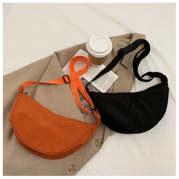 Solid Color Chest Bag For Women Large Capacity Travel Crossbody Female Half Moon Belt Bag Ladies Daily Street Fanny Packs 2023 images - 6