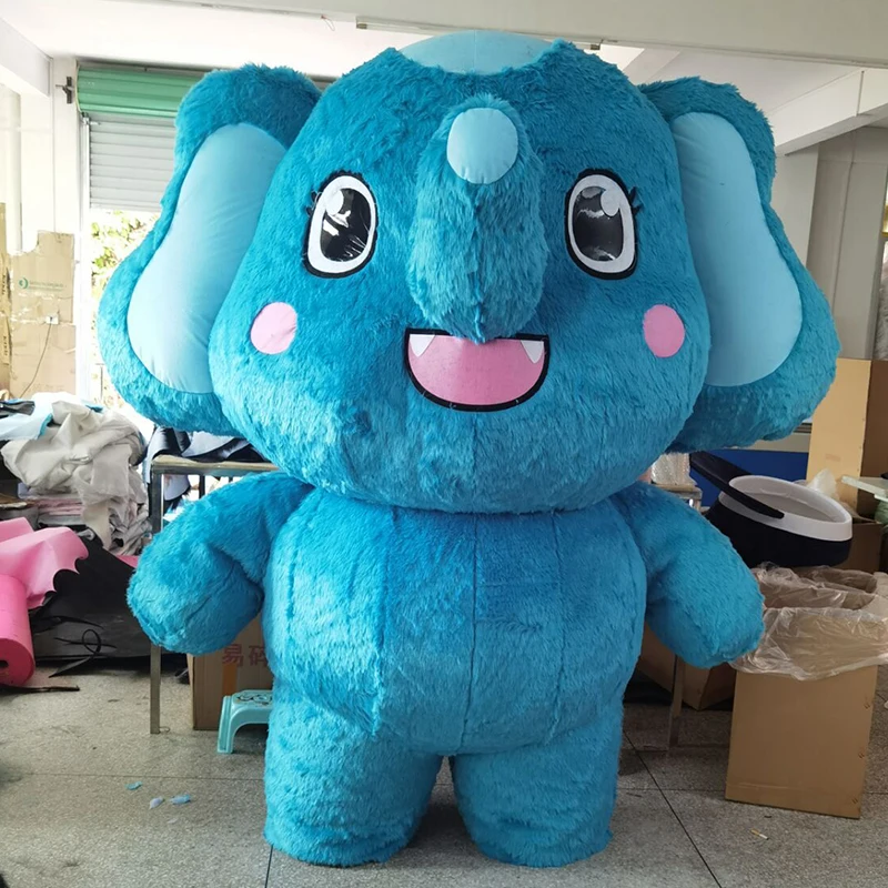 

260cm Large Inflatable Elephant Plush Cartoon character Mascot Costume Fancy Dress Party Advertising Ceremony Animal carnival