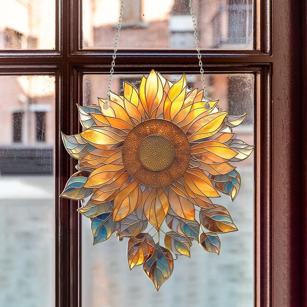 Красочные подсолнухи наружные подвесные стены Искусство Большой Подсолнух