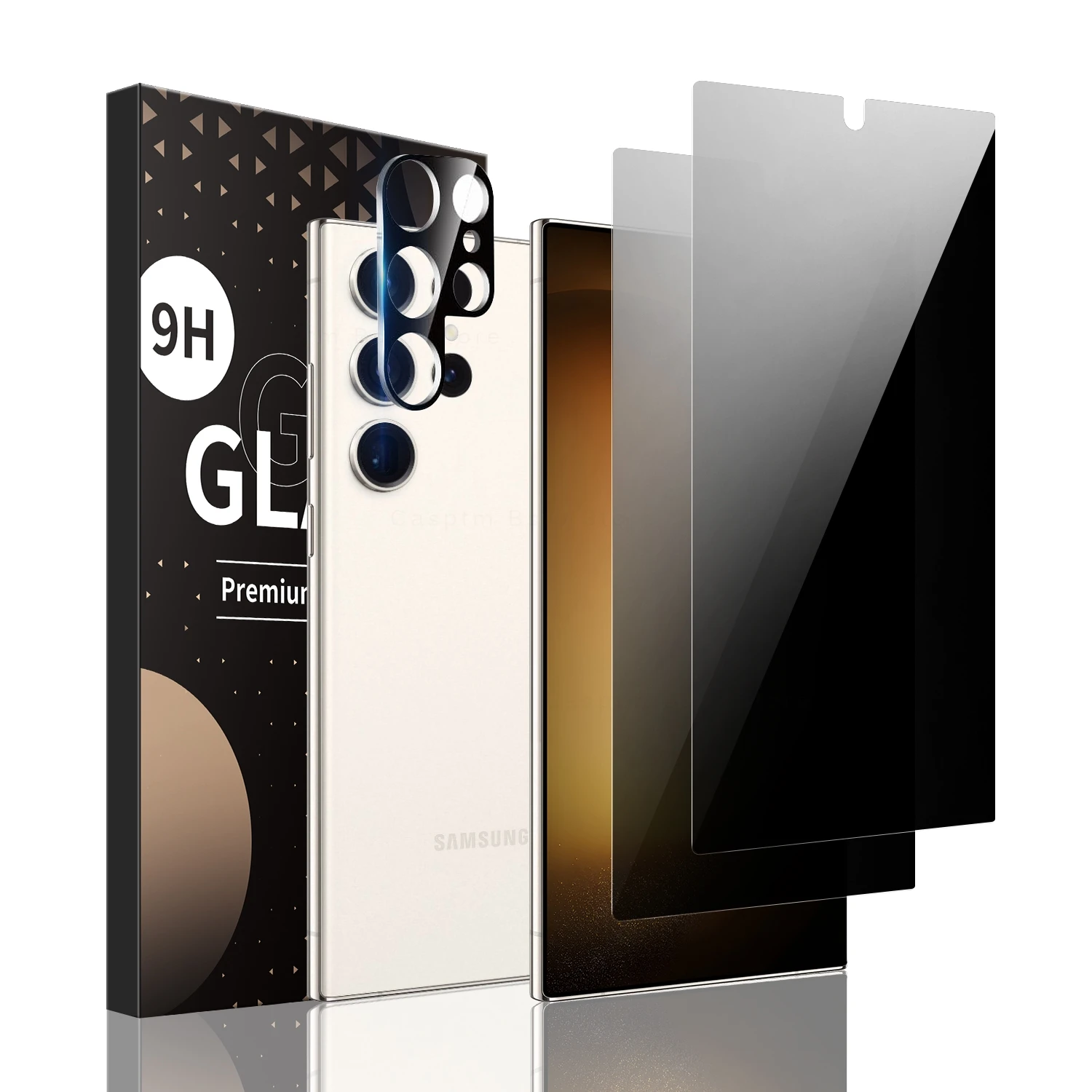 Закаленное стекло 3 в 1 для Samsung Galaxy S24 Ultra Glass Privacy Dust Free Защитная пленка экрана S24Ultra