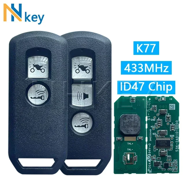 NH KEY OEM 2/3 кнопка мотоцикл смарт-ключ K77 без ключа для мотоцикла Honda Keyless Go