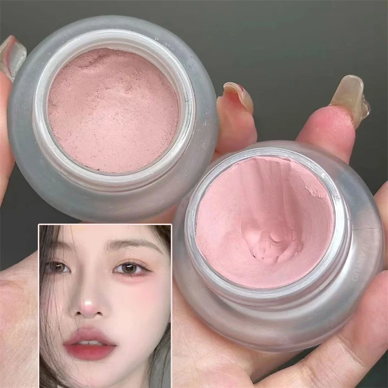 

Monochrome Blush Rouge Brightening Matte Nude Makeup Natural Highlighting Three-dimensional Eye Shadow Makeup Blushes Face 1pc