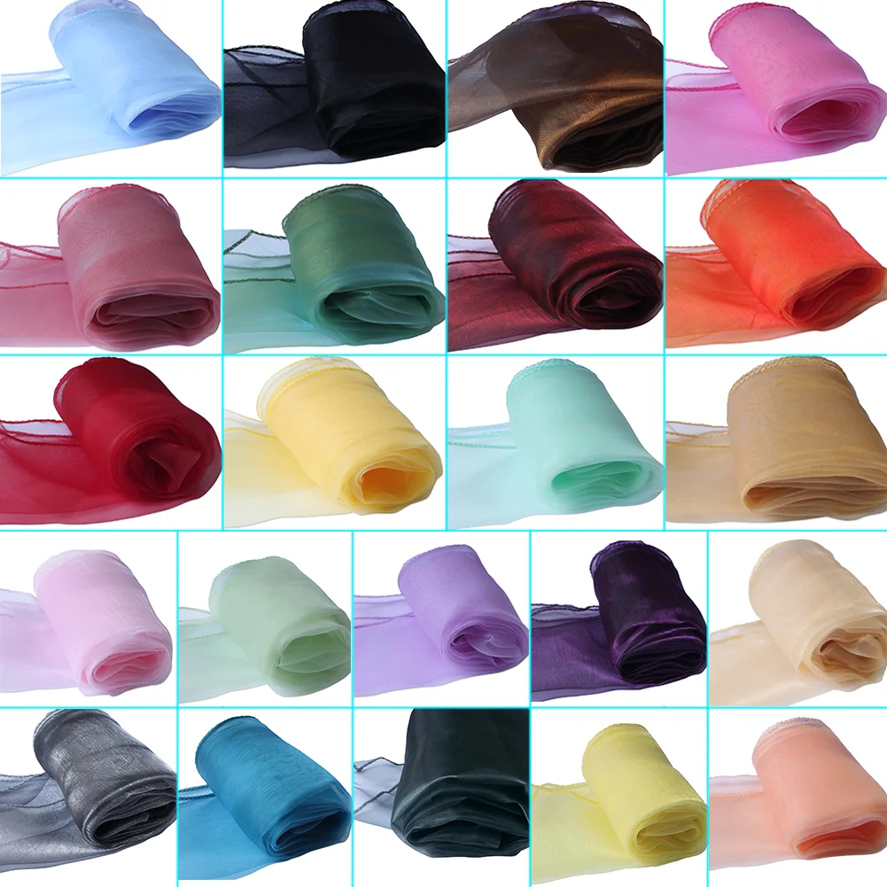 1 шт. новый дизайн серебряная прозрачная органза настольная дорожка свадебные