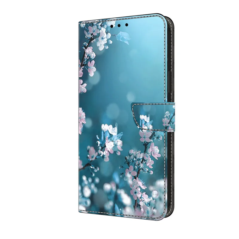Honor Magic6 4 Lite Play6T Pro 3e Phone Case for Huawei P30 P20 lite Luxury Painted Wallet PU Leather Cover Flip Cases