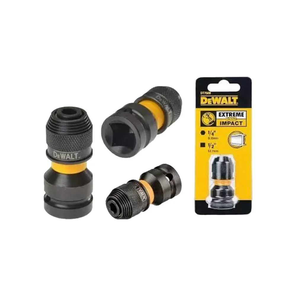 Переходник dewalt deko. Dewalt dt7508 переходник 1/2-1/4. Dt 7508 адаптер dewalt для ударного гайковерта. Dewalt переходник для бит. Адаптер-переходник dewalt dt7508.