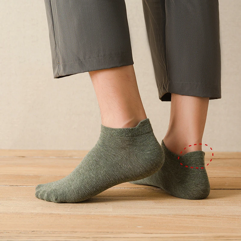 Носки Xiaomi мужские тонкие однотонные воздухопроницаемые хлопковые спортивные