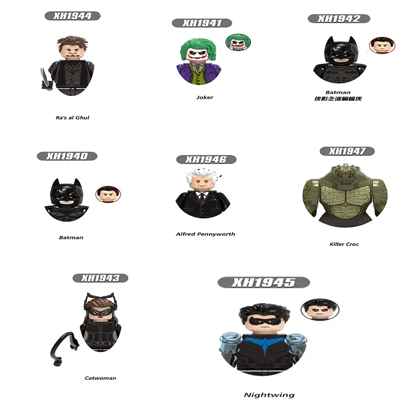 

The superhero series Batman Joker Nightwing Afu Building Block Children's Toy XH1940-1947 New Year Gift