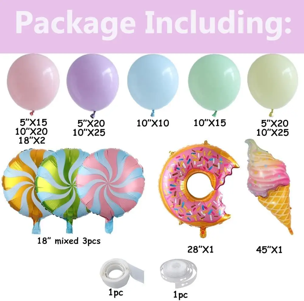 Воздушный шар в виде мороженого гирлянда ранние воздушные шары для украшения дня