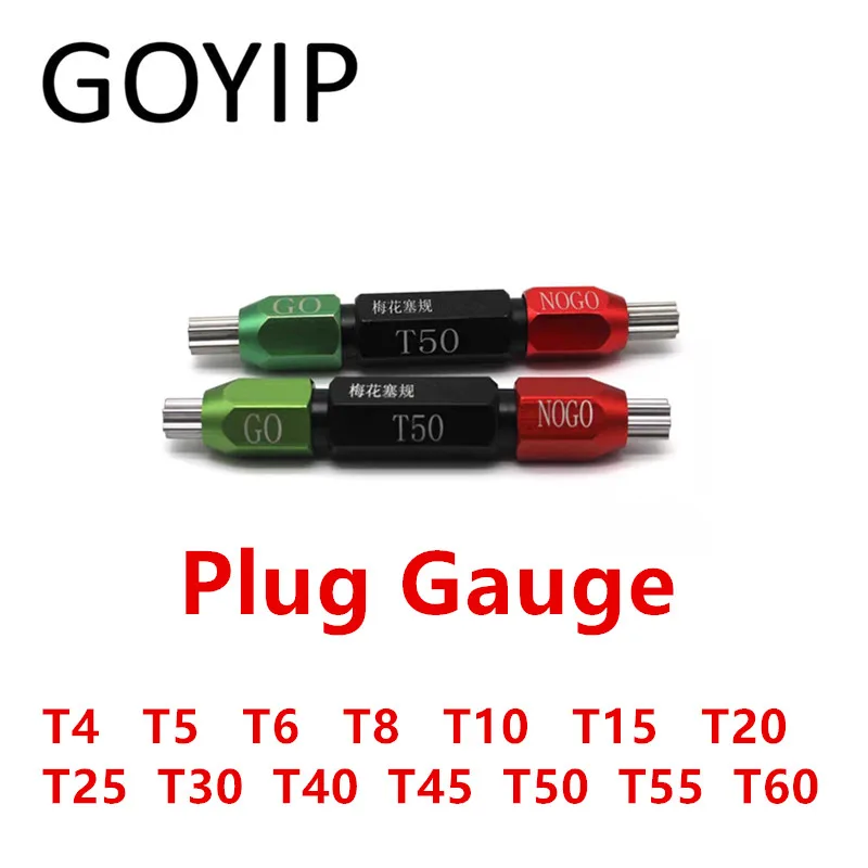 

T4 T5 T6 T8 T10 T15 T20 T25 T30 T40 T50 T55 T60 Plum Blossom Plug Gauge Spline Gauge GO NOGO Gage Support Customization