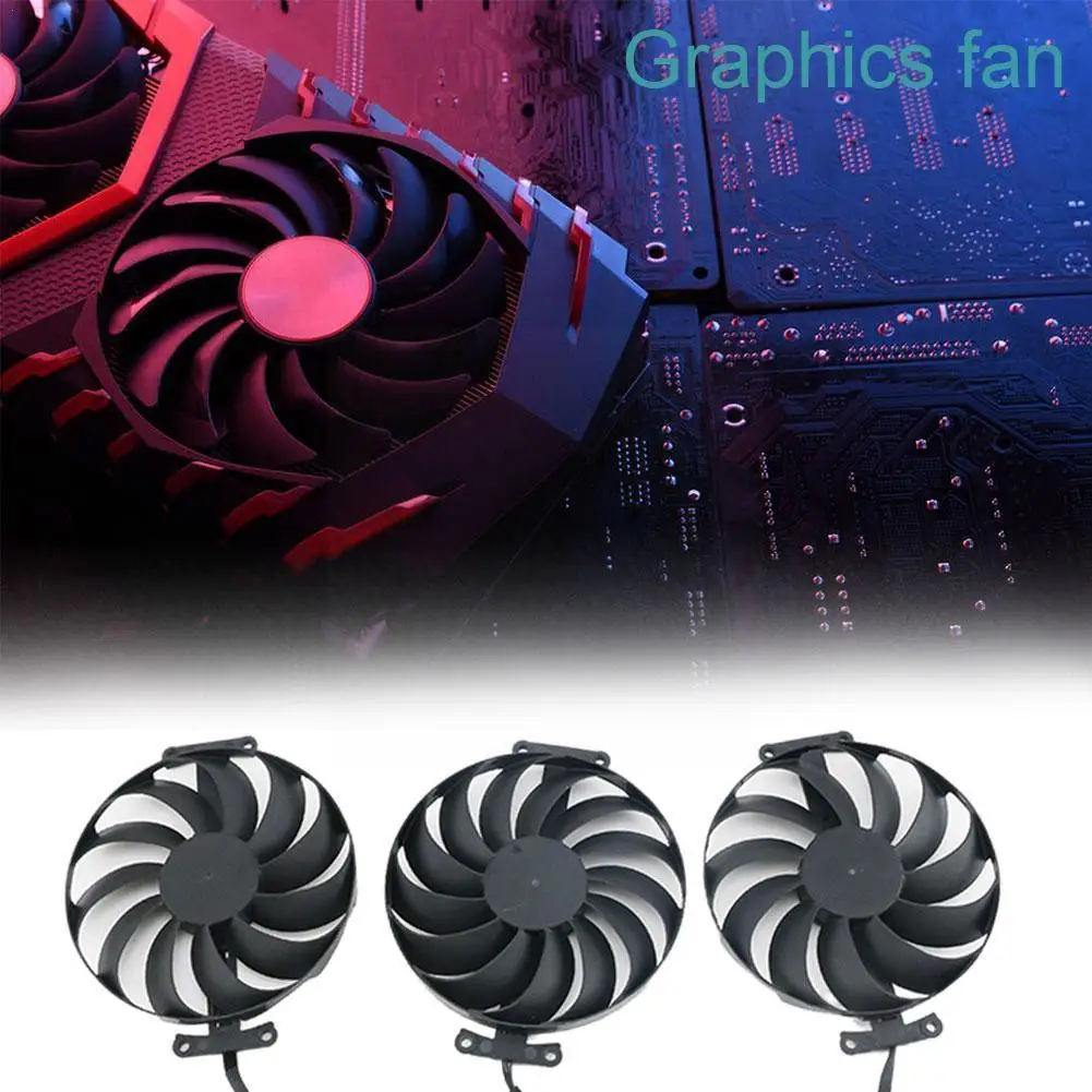 

1 Pc 4pin Interface Game Graphics Fan Cooler Fan For Rog Strix 3060ti 3070 3080 3090 6700xt 6800 Heatsink Cooling K4j5