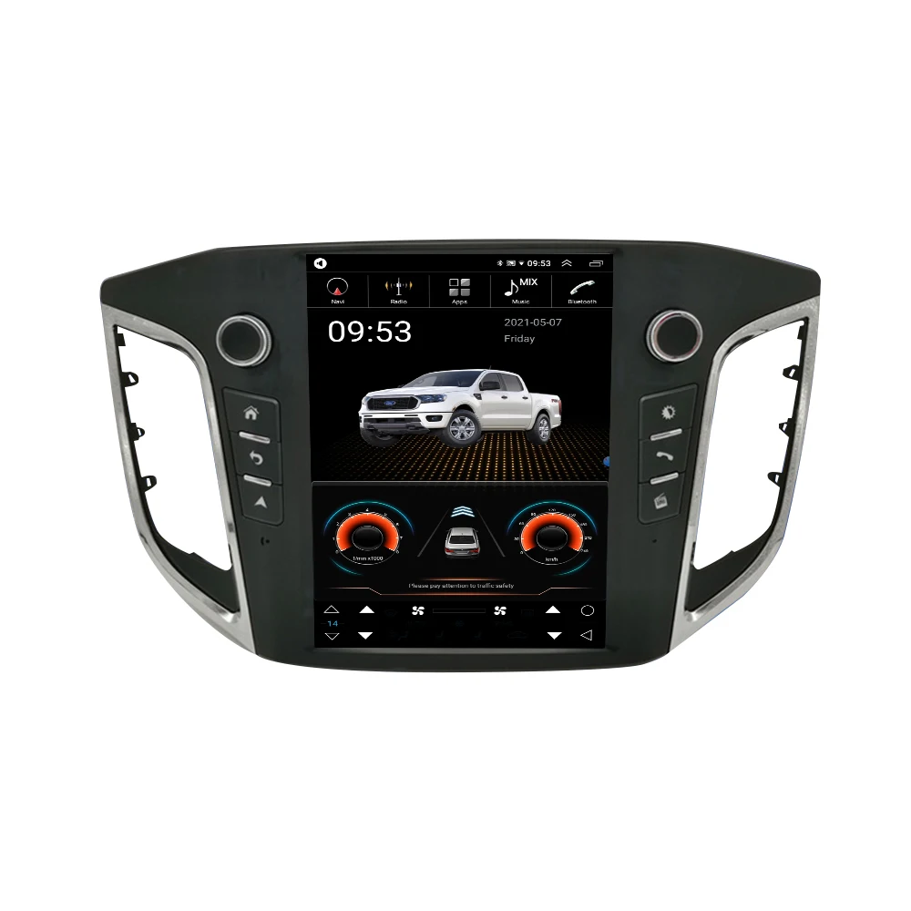 Мультимедийный DVD-плеер для Hyundai Creta IX25 2015-2019 Android 13 8G256G Carplay GPS навигация Сенсорный