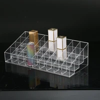 3640 grid acrylic makeup organizer lipstick beauty lipgloss holder display case compact container storage divider cosmetic case