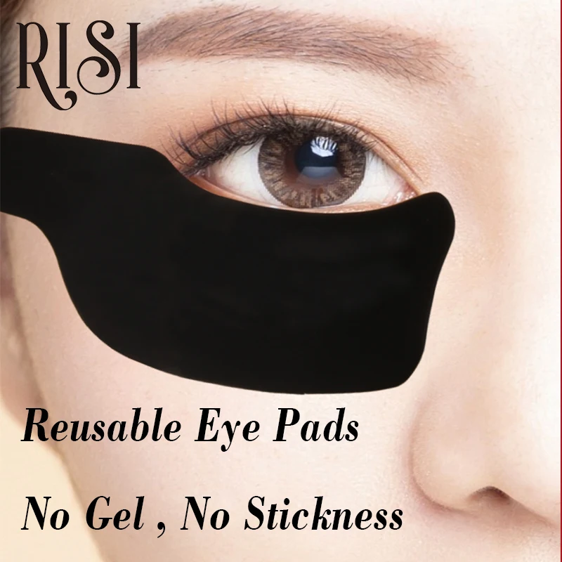 RISI Белый Розовый Черный Цвет Многоразовые накладки под глазами для наращивания