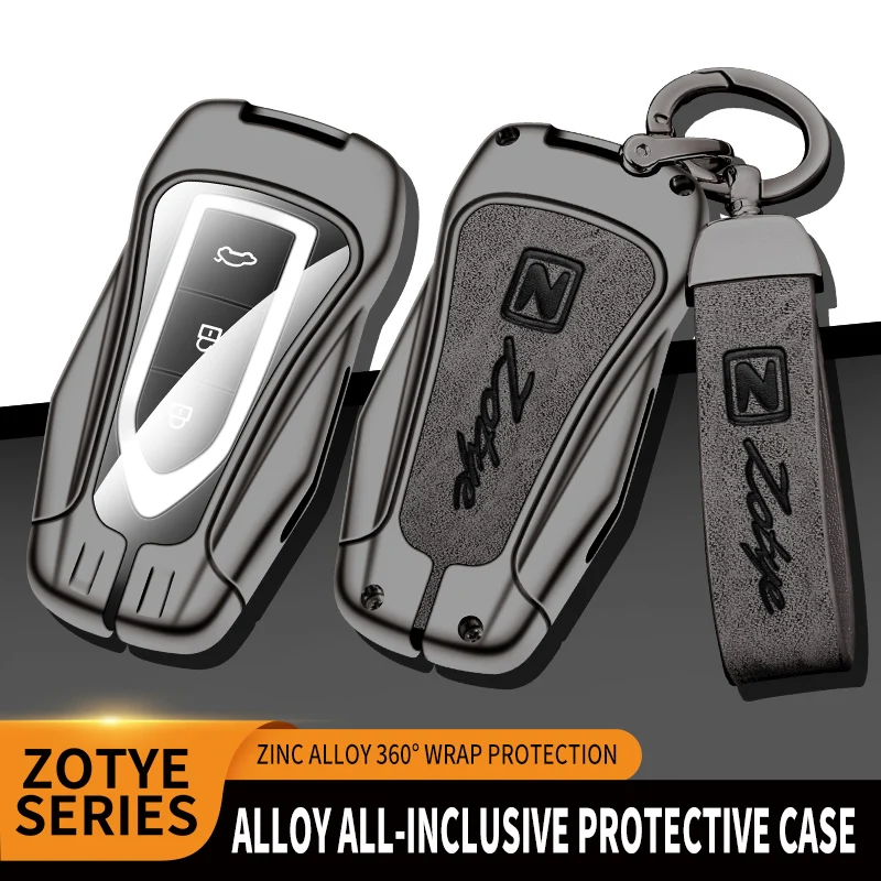 

Zinc Alloy+Leather+TPU Car Key Bag Key Chain For Zotye Auto T300 T600 Coupe SR9 Z700 Z500 Z360 Z560 SR7 X7 2017 Accessories