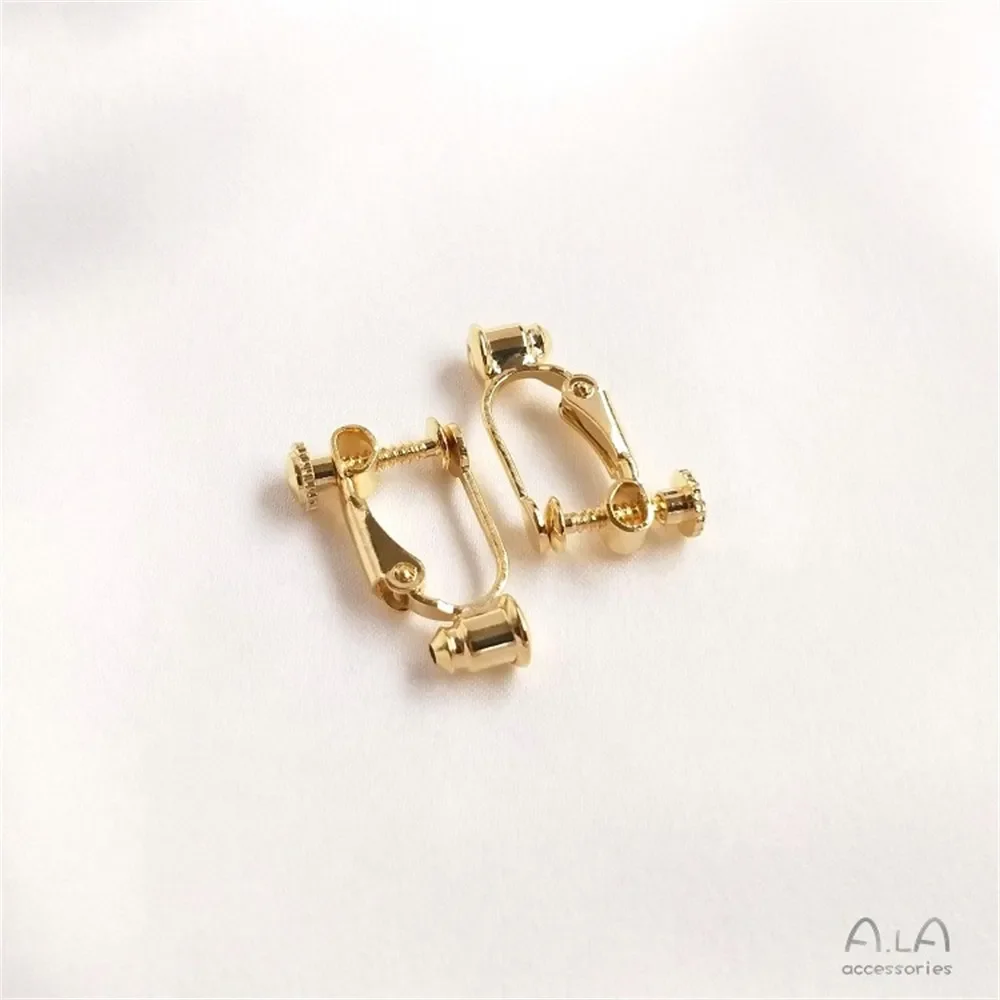 14K18K Золотая силиконовая заглушка для ушей DIY ушной крючок игла модифицированный