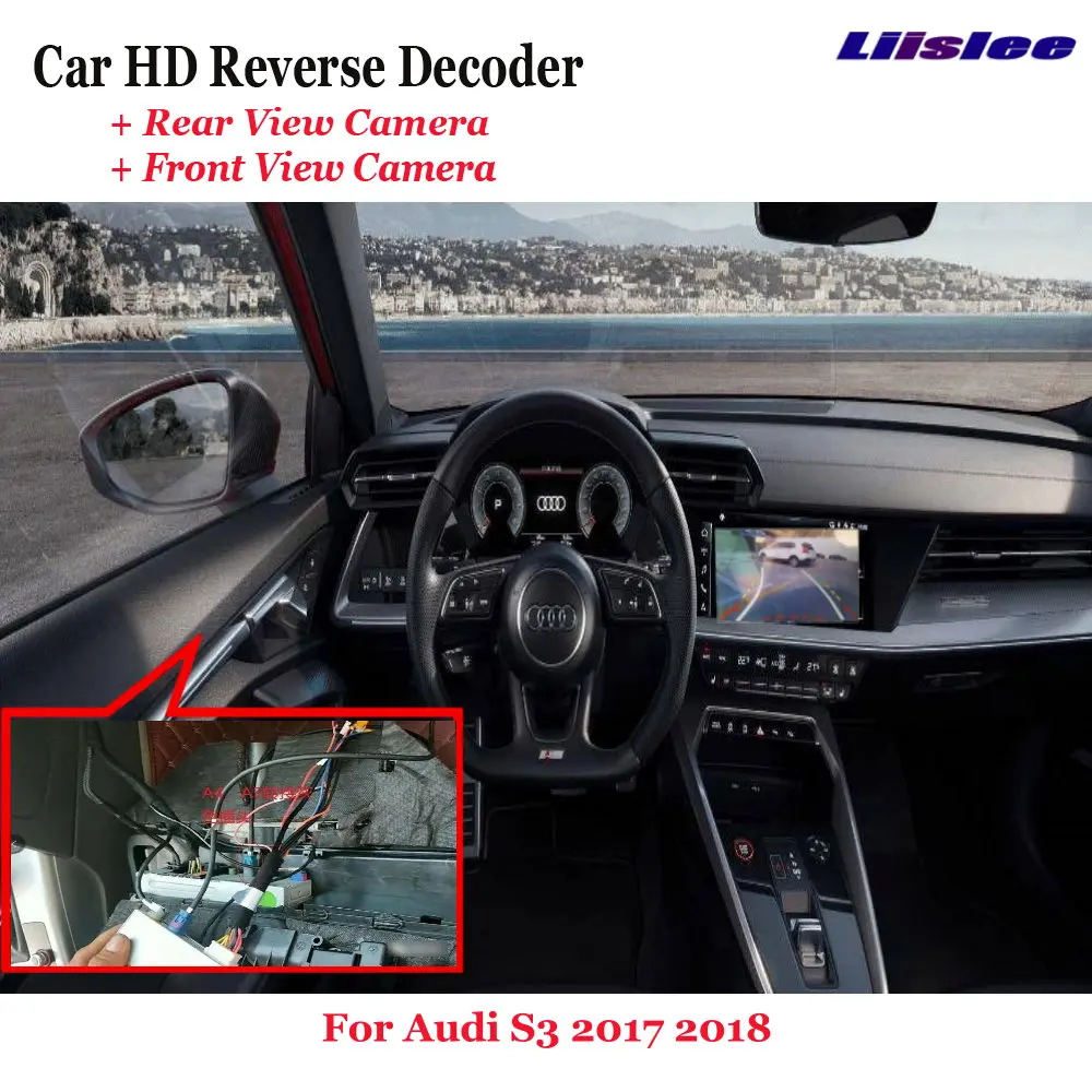 

Car DVR Rearview Front Camera Reverse Image Decoder For Audi S3 2017 2018 Original Screen Upgrade