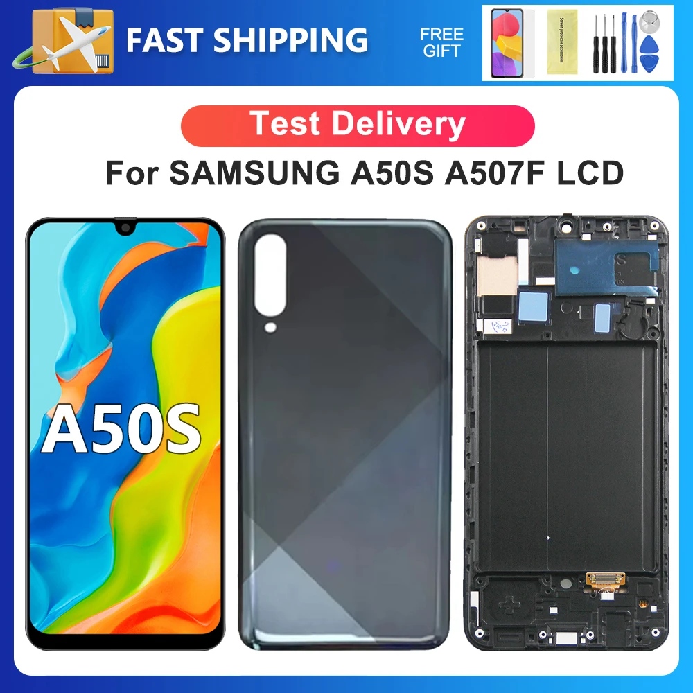 Для Samsung A50S протестировано A507F A507FN A5070 A507F/DS ЖК-дисплей замена дигитайзера